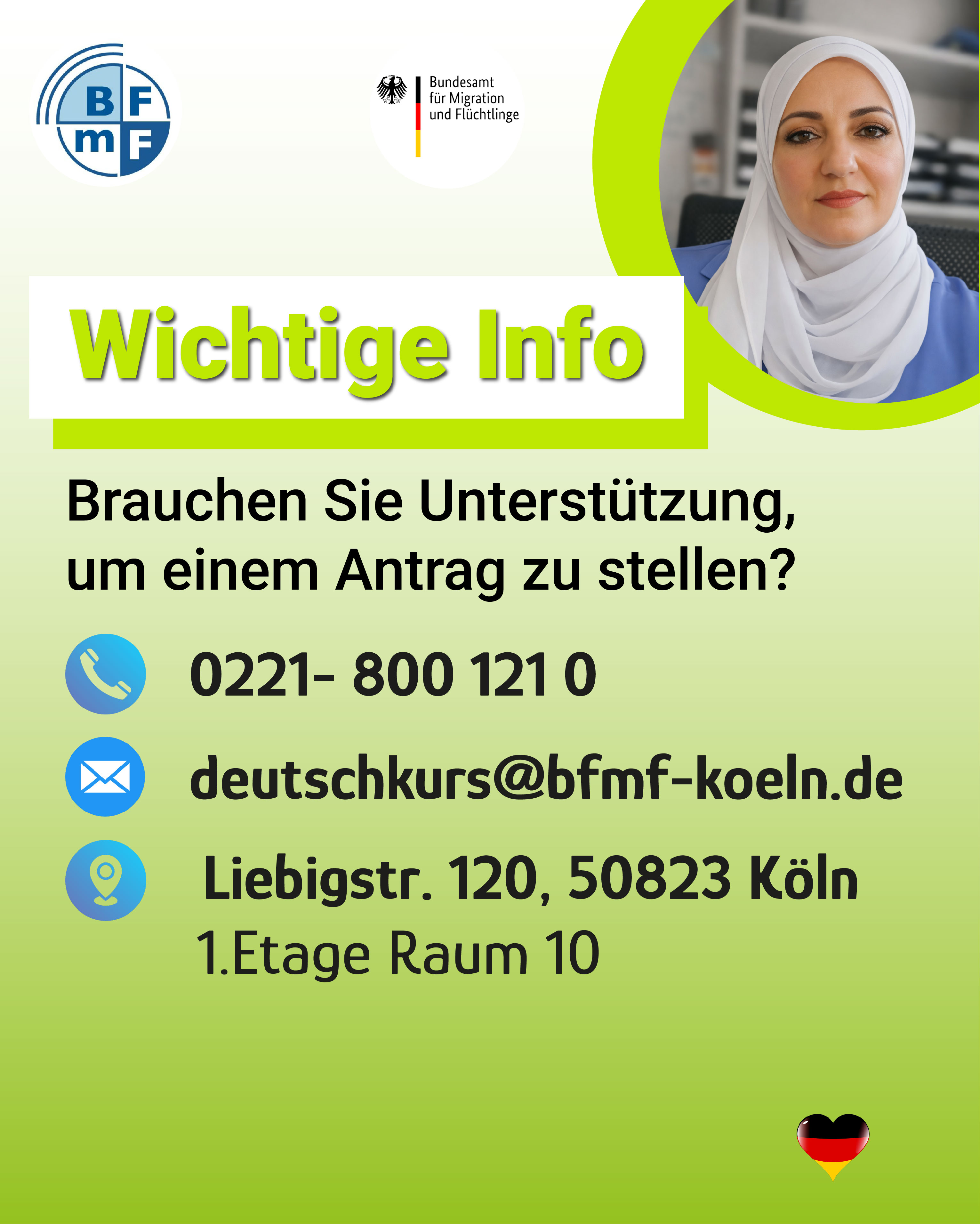 Online Antrag mit BFmF stellen